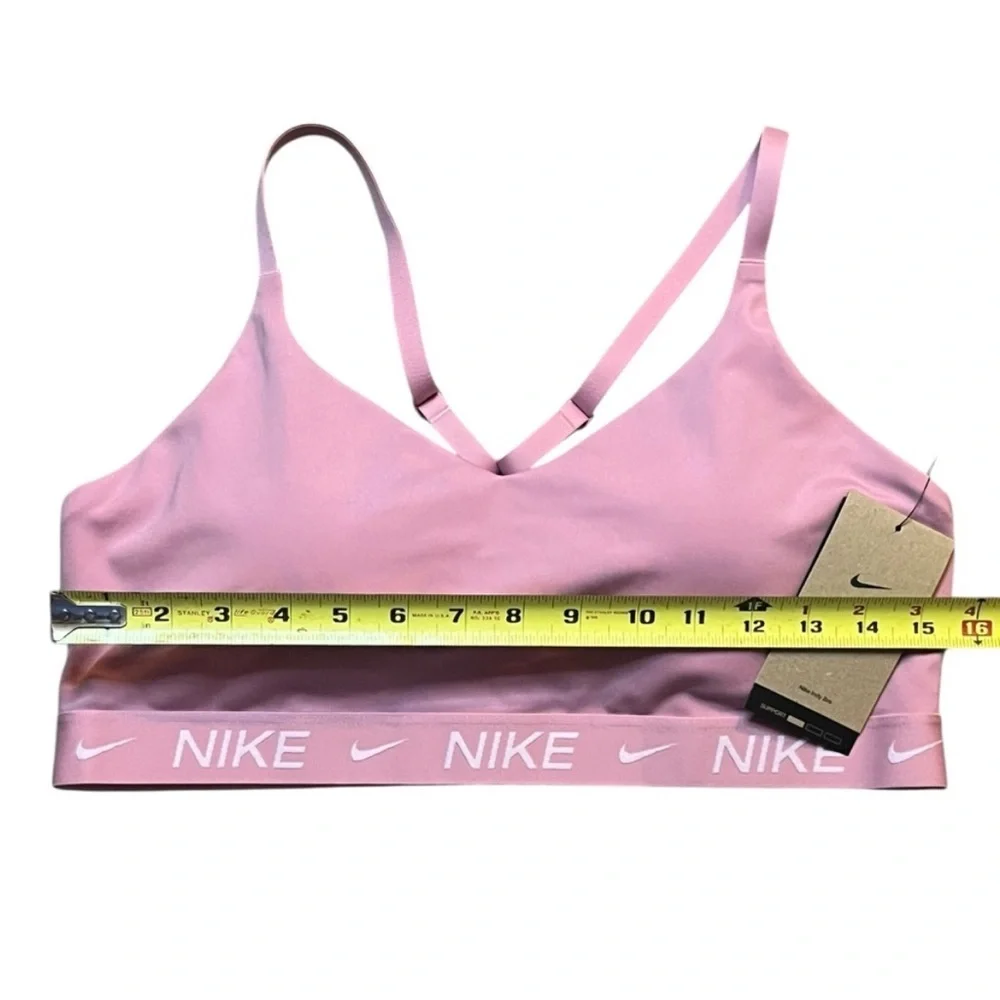 Nike Women's XL Indy Light Support Padded Adjustable Sports In Elemental Pink